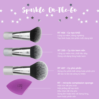 Bộ Cọ Trang Điểm RT Real Techniques Sparkle On The Go