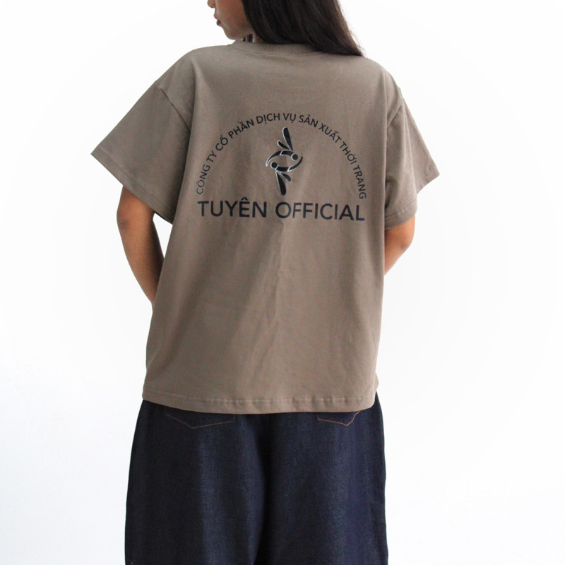 Áo thun cotton thoáng mát form boxy Tiệm Tuyên