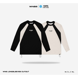 Wns longsleeves wafflet cut out - áo thun tổ ong dài tay phối vai unisex chính hãng local brand wns