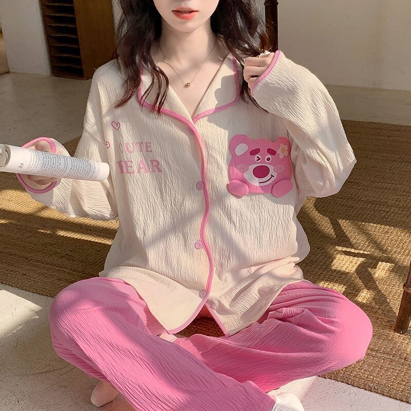Bộ đồ ngủ pyjama hoạt hình dài tay mẫu mới siêu hot hit dành tăng người yêu bạn bè