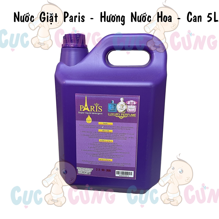 Nước Giặt Paris thơm lâuThái Lan 5L hương nước hoa  - hương nước hoa thơm lâu