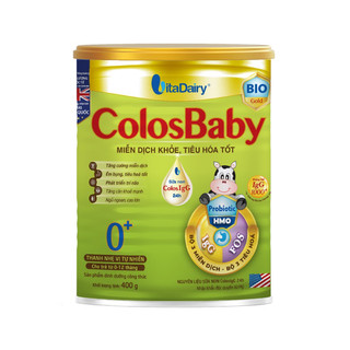 Sữa bột Colosbaby Bio 0+1+ 400gr (đầy đủ mã qr tích xu tặng quà)