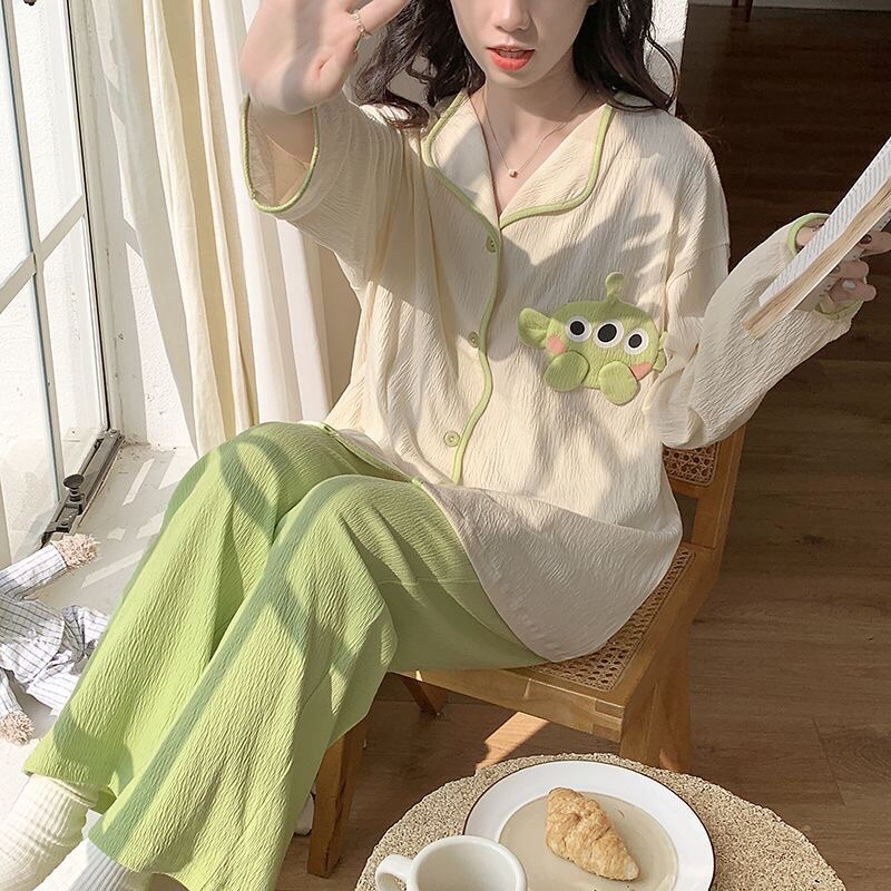 Bộ đồ ngủ pyjama hoạt hình dài tay mẫu mới siêu hot hit dành tăng người yêu bạn bè
