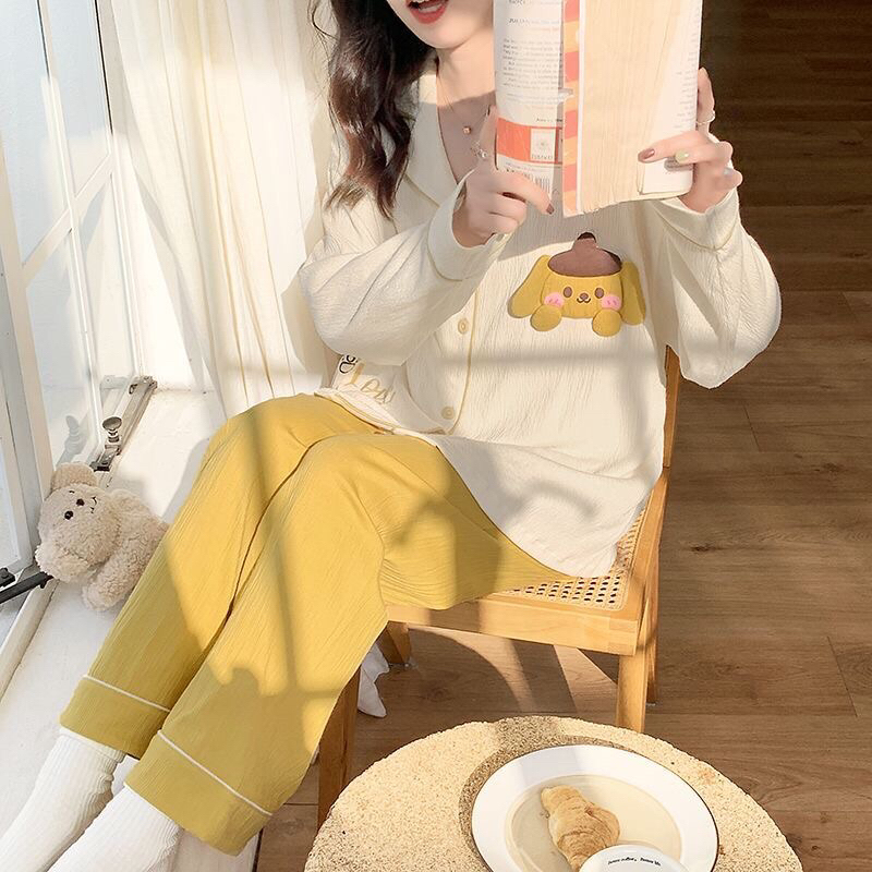 Bộ đồ ngủ pyjama hoạt hình dài tay mẫu mới siêu hot hit dành tăng người yêu bạn bè