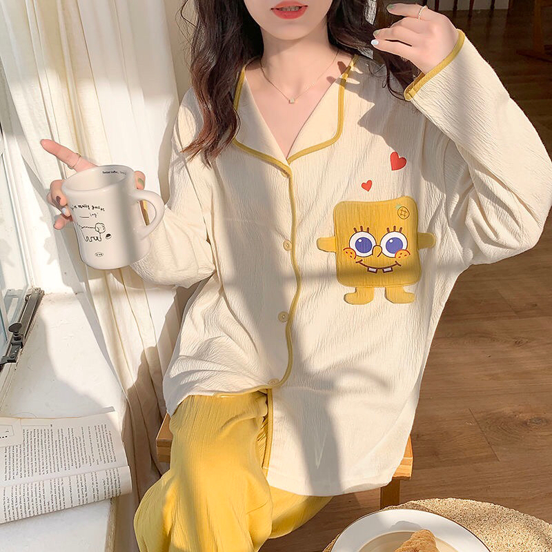 Bộ đồ ngủ pyjama hoạt hình dài tay mẫu mới siêu hot hit dành tăng người yêu bạn bè