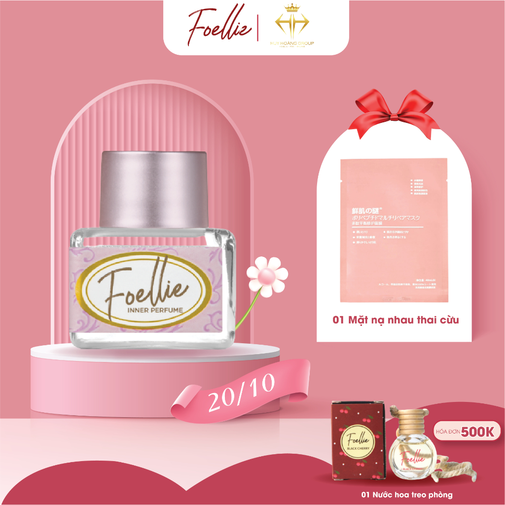 Nước hoa vùng kín Foellie Eau De Inner Perfume hương phấn hoa tinh tế tuileries chính hãng 5ml