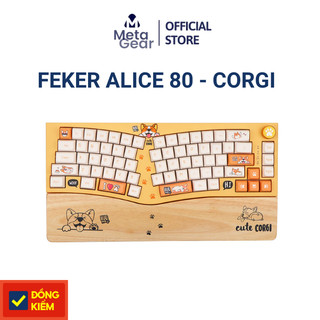 Bàn phím cơ không dây FEKER ALICE 80 - CORGI | 3 modes | Hotswap | Mạch xuôi | VIA 