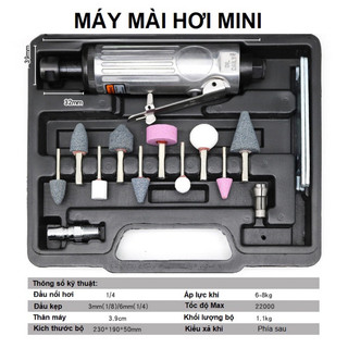 Bộ máy mài săm lốp ô tô , xe máy HASAKI dùng hơi khí nén