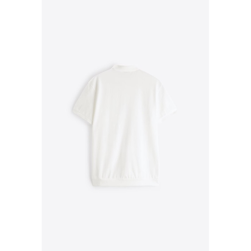 Áo polo màu trắng Zara authentic size S