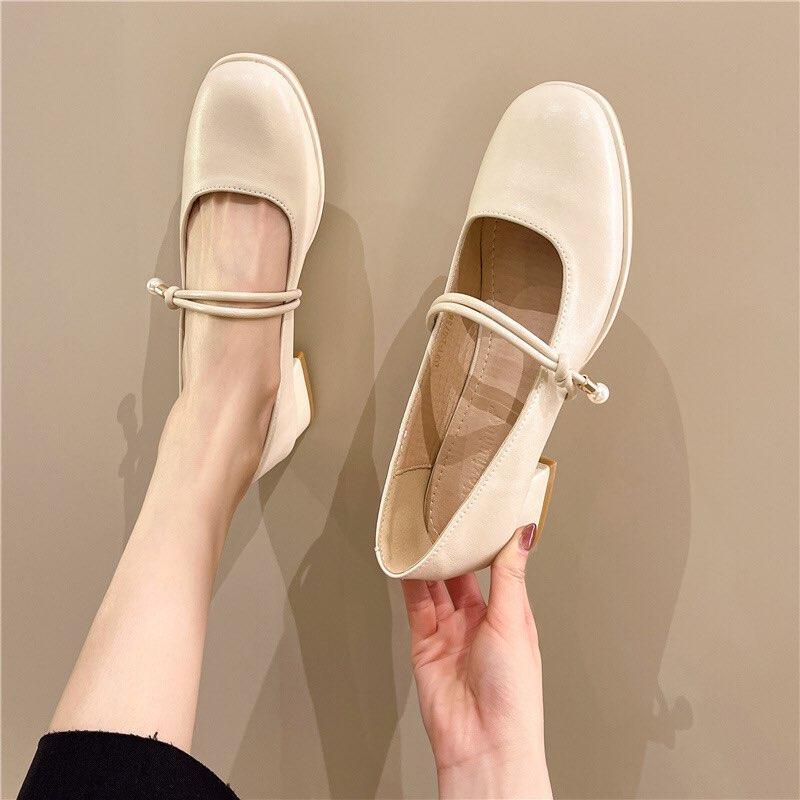 Giày búp bê nữ - C89 - Gobe - Màu kem