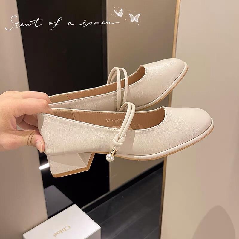 Giày búp bê nữ - C89 - Gobe - Màu kem