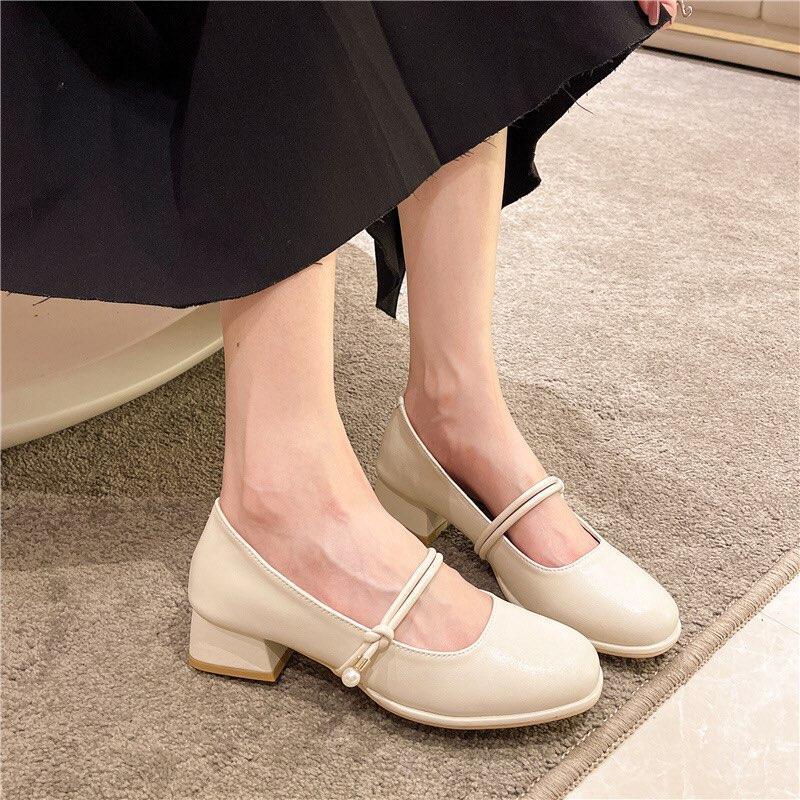 Giày búp bê nữ - C89 - Gobe - Màu kem