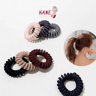 Dây cột tóc lò xo vải rất bền, chun buộc tóc đơn giản, đồ buộc tóc màu nâu, be kane accessories
