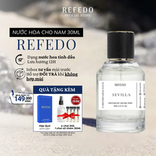 Tinh Dầu Nước Hoa Nam Chính Hãng REFEDO 30ML Tinh dầu thơm nước hoa cho nam chính hãng lưu hương thơm lâu dịu nhẹ
