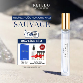 Nước hoa nam thơm lâu SAUVAGE REFEDO 10ml tinh dầu nước hoa body nam nữ mini giữ thơm lâu dạng xịt lăn chính hãng
