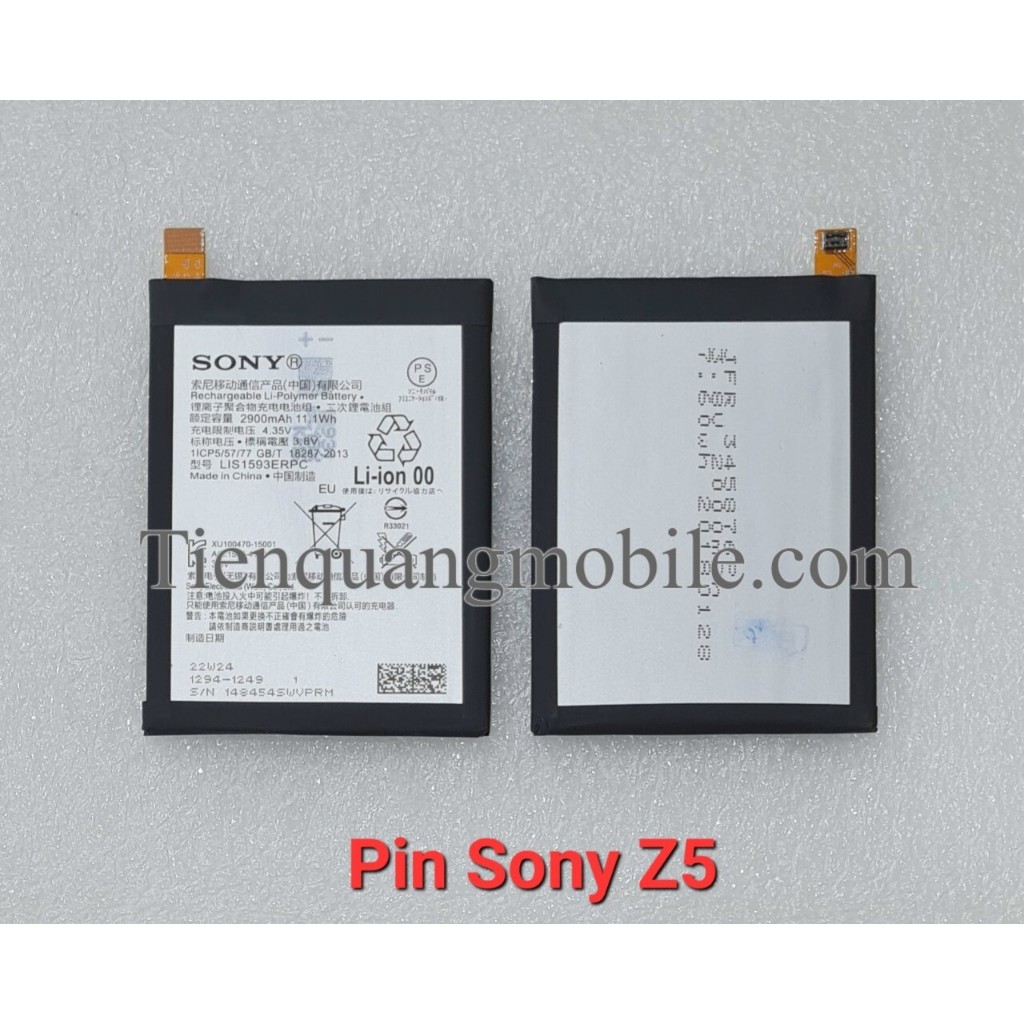Pin Sony Z5