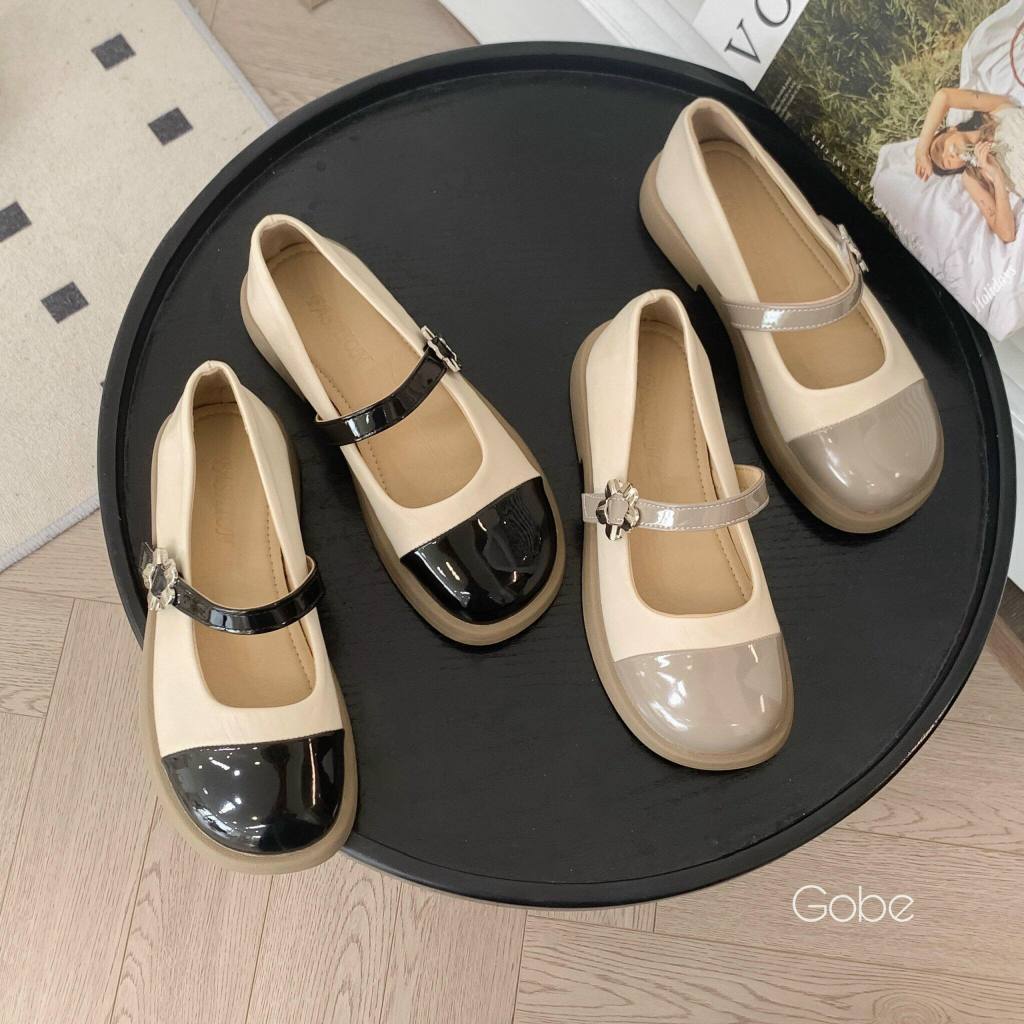 Giày Búp bê nữ - C99 - Gobe - Màu đen và nâu