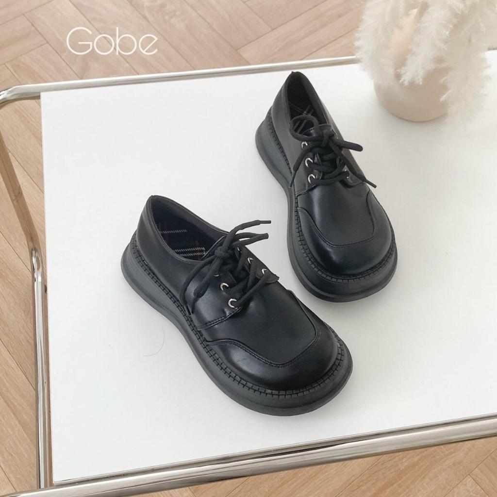 Giày Oxford nữ - C104 - GOBE - Màu đen và kem