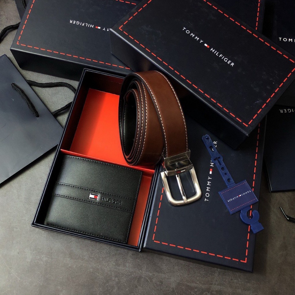 Set ví nịt tom my dây dài 1m2, bản rộng 3.5cm full box, túi giấy hãng