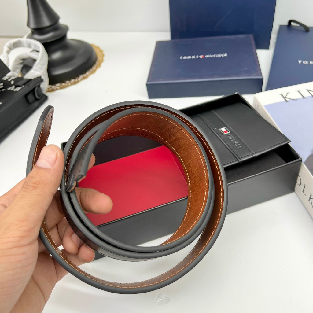 Set ví nịt tom my dây dài 1m2, bản rộng 3.5cm full box, túi giấy hãng