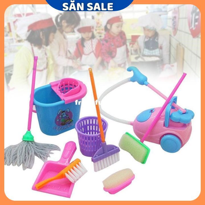Bộ Dụng Cụ Vệ Sinh Nhà Cửa Đồ Chơi