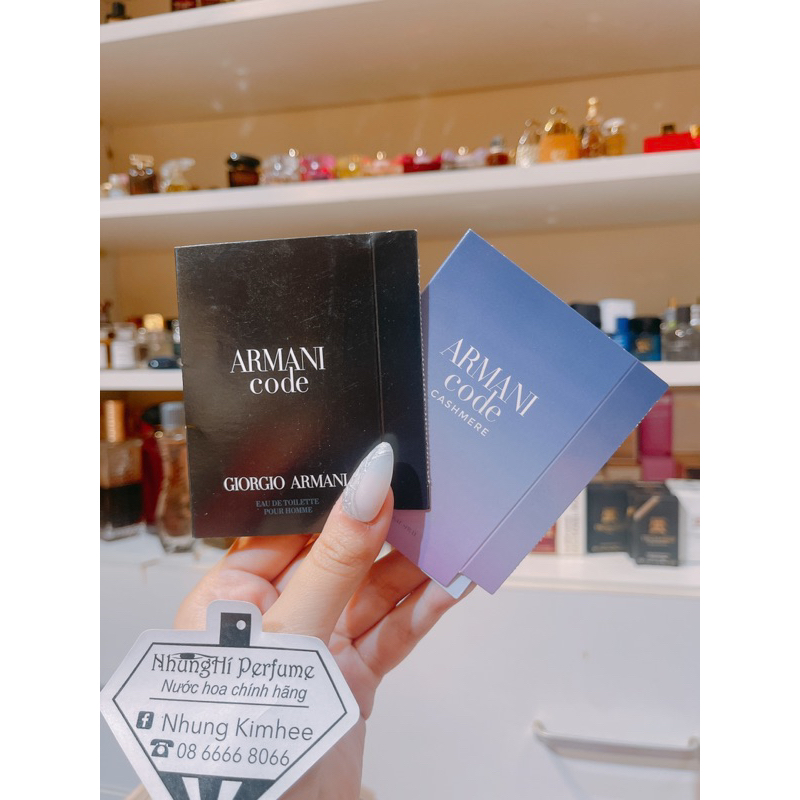 Mẫu thử Vial nước hoa Arma.ni Code nam nữ