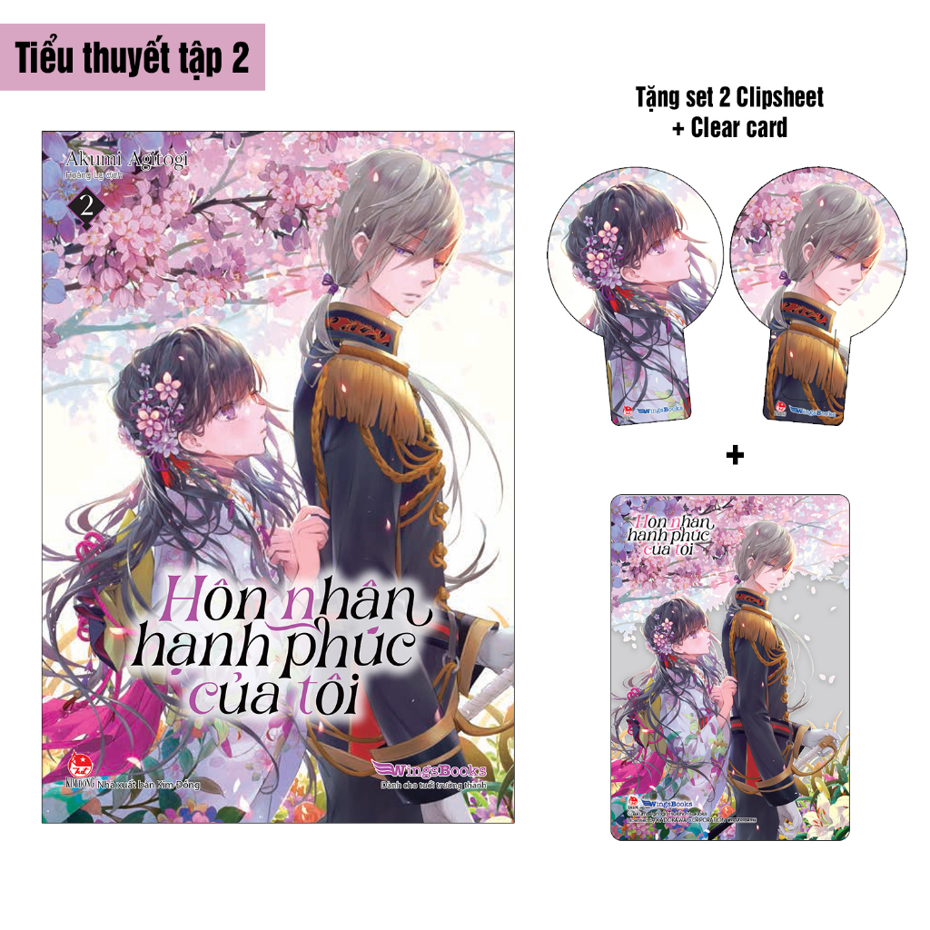 Sách -Hôn Nhân Hạnh Phúc Của Tôi  Tập 1 ,2,3,4 - (Light Novel - Manga ) + Poster + Ống