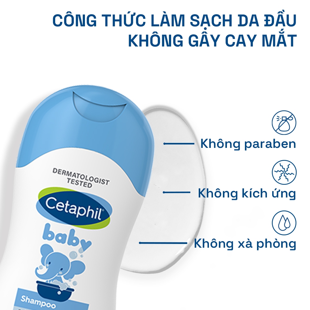 Dầu gội dịu lành cho bé CETAPHIL BABY SHAMPOO 200ML