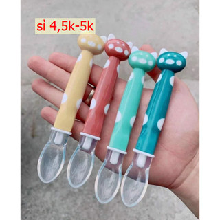 Thìa silicon , thìa hình mèo ăn dặm