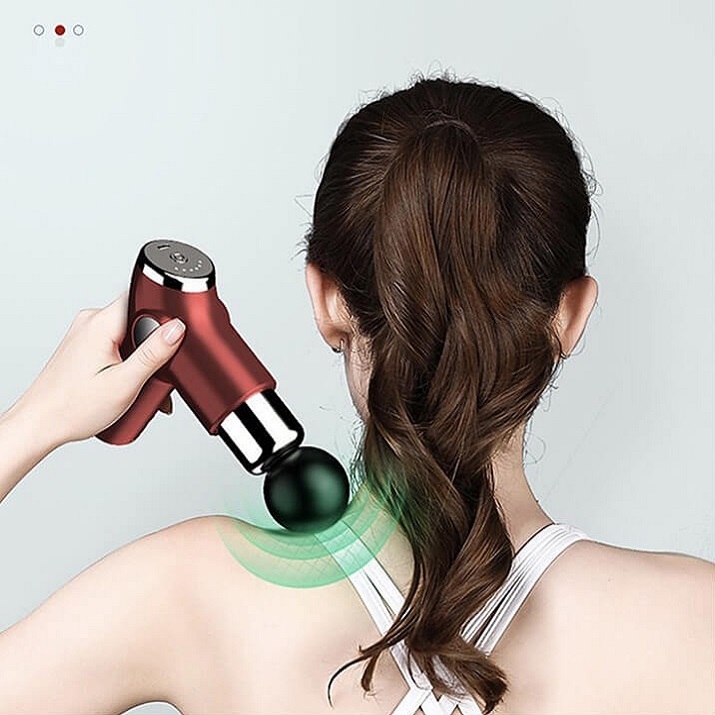 Máy mát xa cầm tay 4 đầu 32 cấp độ KH-515, Máy massage toàn thân, Súng massage cầm tay cảm ứng giảm đau nhức hiệu quả