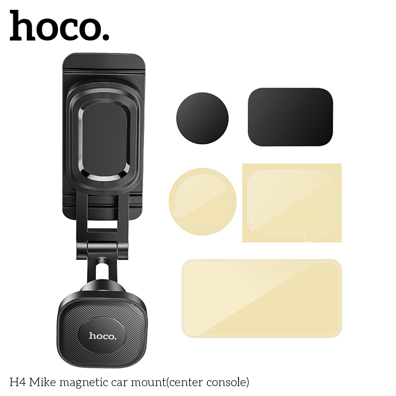Giá đỡ điện thoại trên ô tô, xe hơi Hoco H4 Gắn trên Taplo, Mặt sau màn hình, Dùng nam châm - NHẤT TÍN Computer