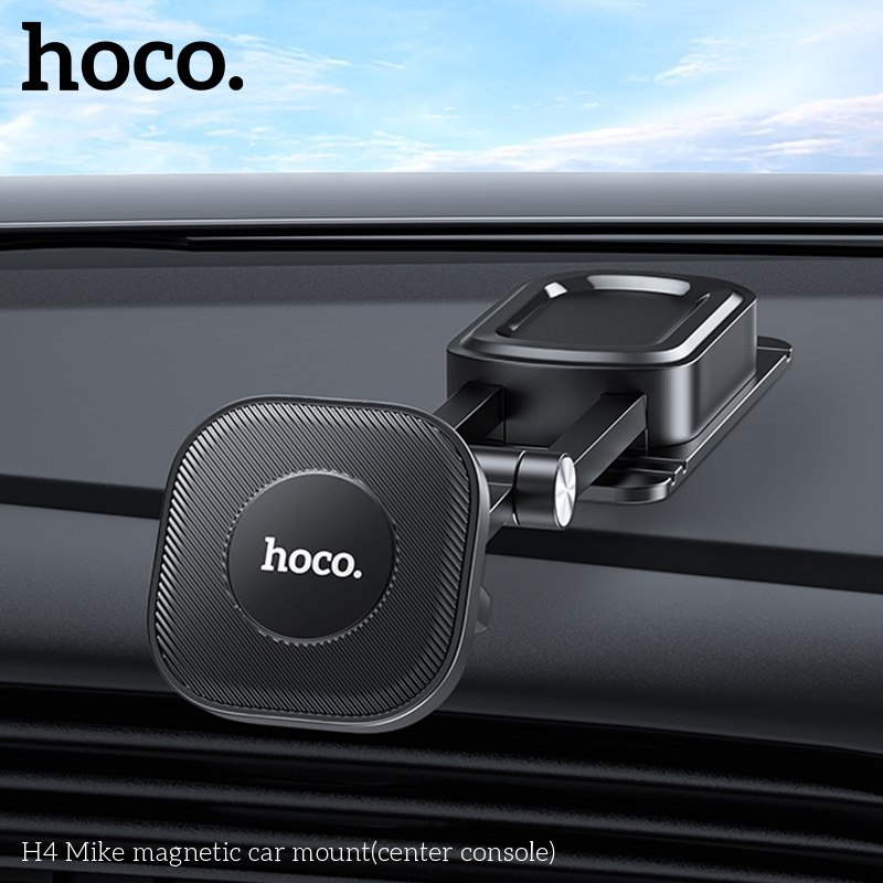Giá đỡ điện thoại trên ô tô, xe hơi Hoco H4 Gắn trên Taplo, Mặt sau màn hình, Dùng nam châm - NHẤT TÍN Computer