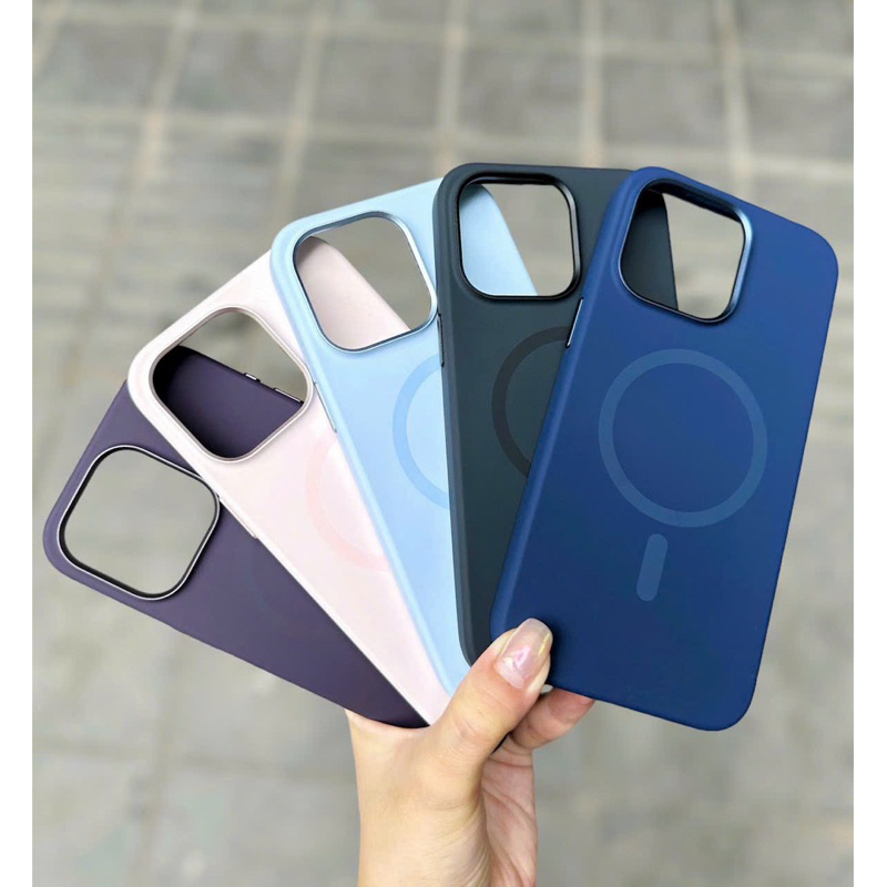 Ốp lưng MUTURAL chống bẩn hỗ trợ sạc MagSafe Iphone 15 Pro Max lót nỉ hàng chính hãng siêu đẹp