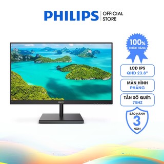 [Mã ICBFRI300 giảm 10% đơn 250K] Màn hình Philips 245E1S 23.8 inch I IPS I 75Hz I 4ms I 2560 x 1440 I Bảo hành 3 năm