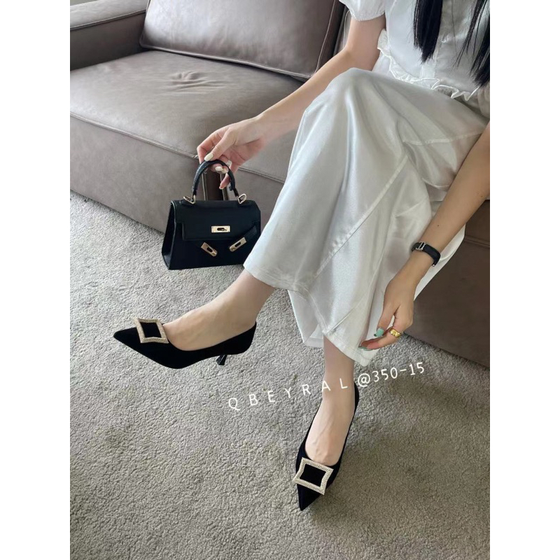 Giày Cao Gót Nữ Cao Cấp OSHO Thiết Kế Mũi Nhọn, Ôm Chân Tôn Dáng, Chất Da Lì Dễ Vệ Sinh 350-15