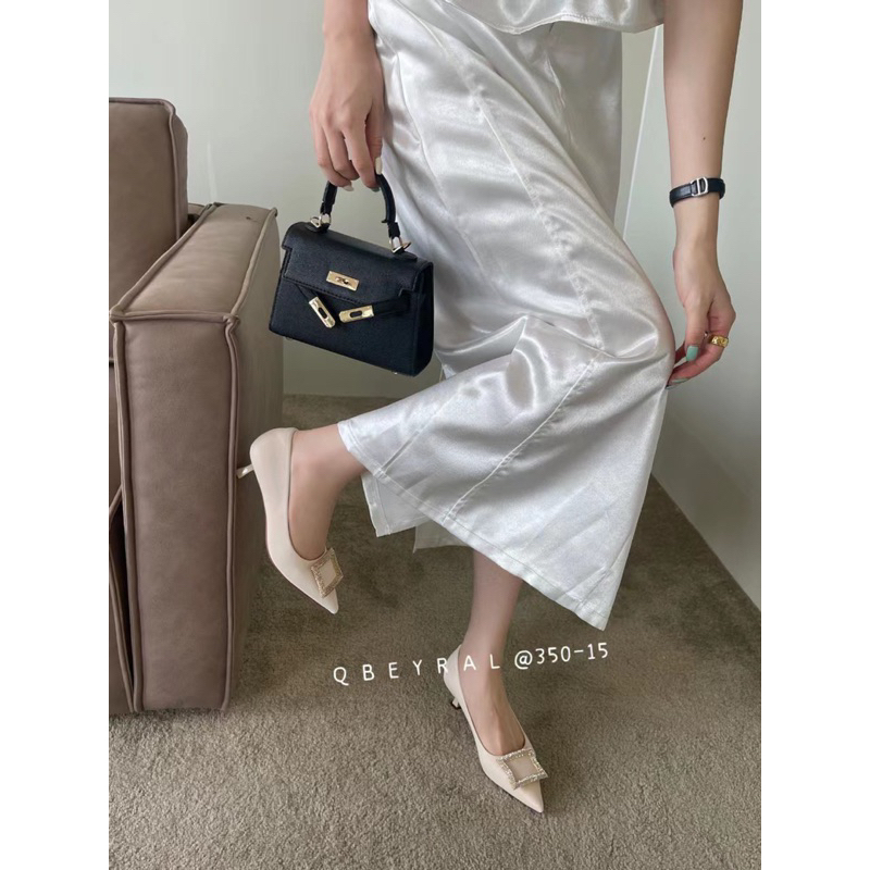 Giày Cao Gót Nữ Cao Cấp OSHO Thiết Kế Mũi Nhọn, Ôm Chân Tôn Dáng, Chất Da Lì Dễ Vệ Sinh 350-15