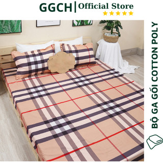 [MUA NGAY] Bộ Ga Gối 3 Món Poly Cotton m2/m6/m8 Drap giường, Ga trải giường + 2 vỏ gối nằm Bốn Mùa