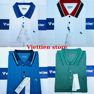 Áo thun việt tiến có cổ phom rộng vải 100% Cotton