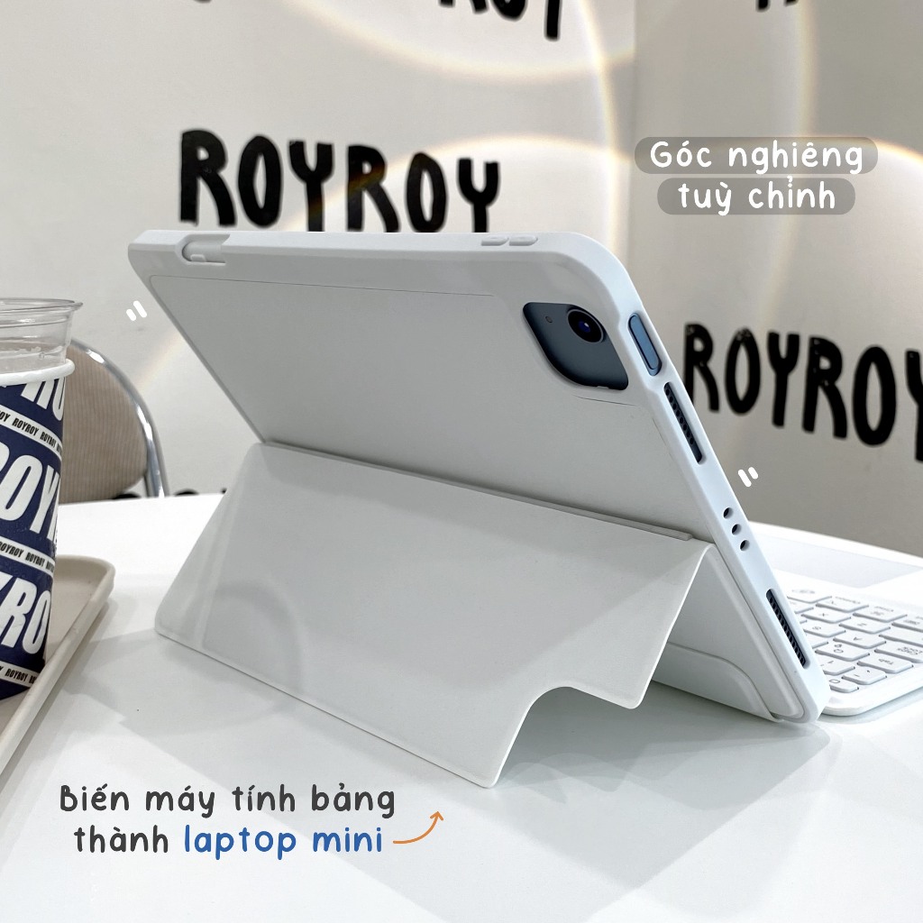 Bao Da Bàn Phím Nam Châm Smart KeyBoard Kèm Trackpad cho Máy Tính Bảng