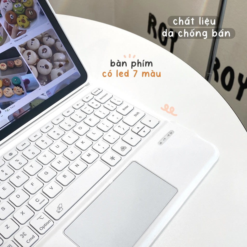 [Bảo Hành 6 Tháng] Bao Da Bàn Phím Nam Châm Smart KeyBoard Kèm Trackpad cho Máy Tính Bảng