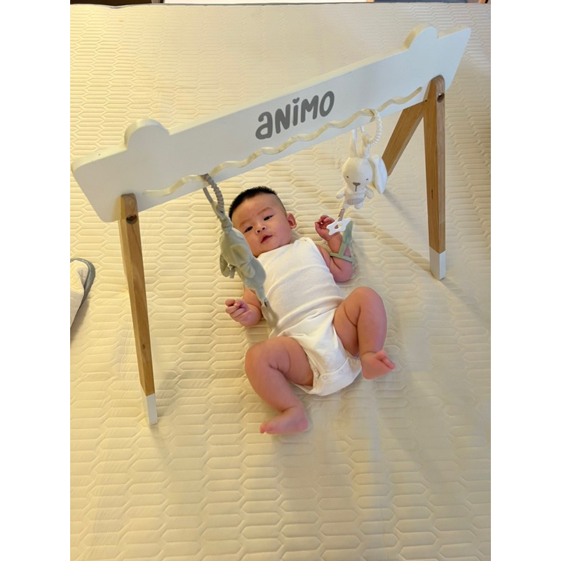 Khung kệ chữ A treo đồ chơi vận động cho bé - hình tai thỏ
