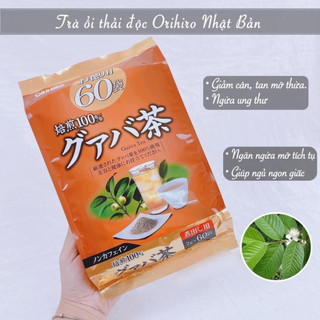 Trà Giảm Cân Tinh Chất Lá Ổi Orihiro Guava Nhật Bản 60 Túi/Gói