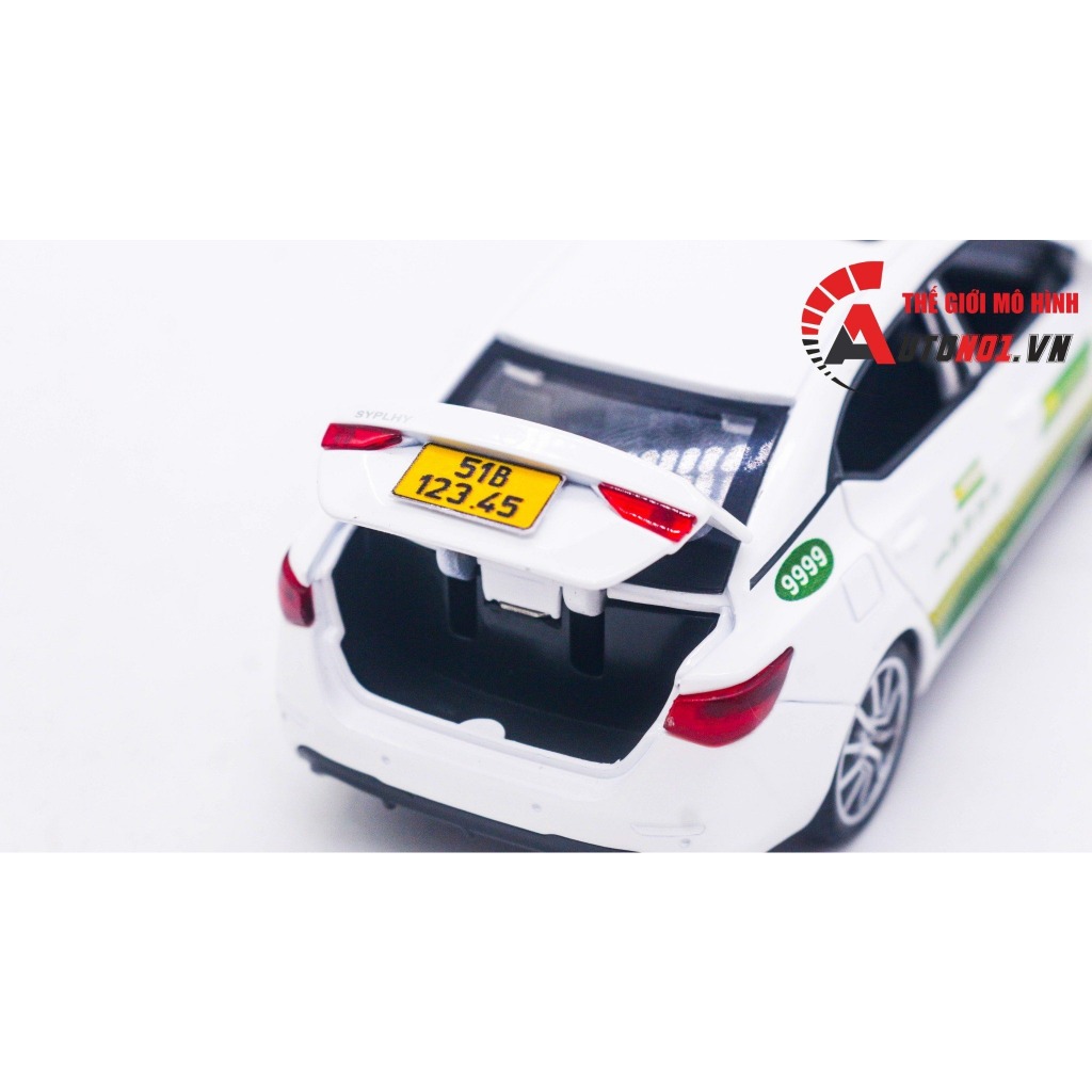 Mô hình xe ô tô độ taxi Mai Linh Nissan Sylphy full open hộp mica 1:32 Alloy Autono1 OT154A
