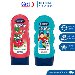 Sữa Tắm Gội Bubchen Đức 230ml - Dầu Gội Và Xả Cho Bé 2in1 Nhiều Mùi Hương
