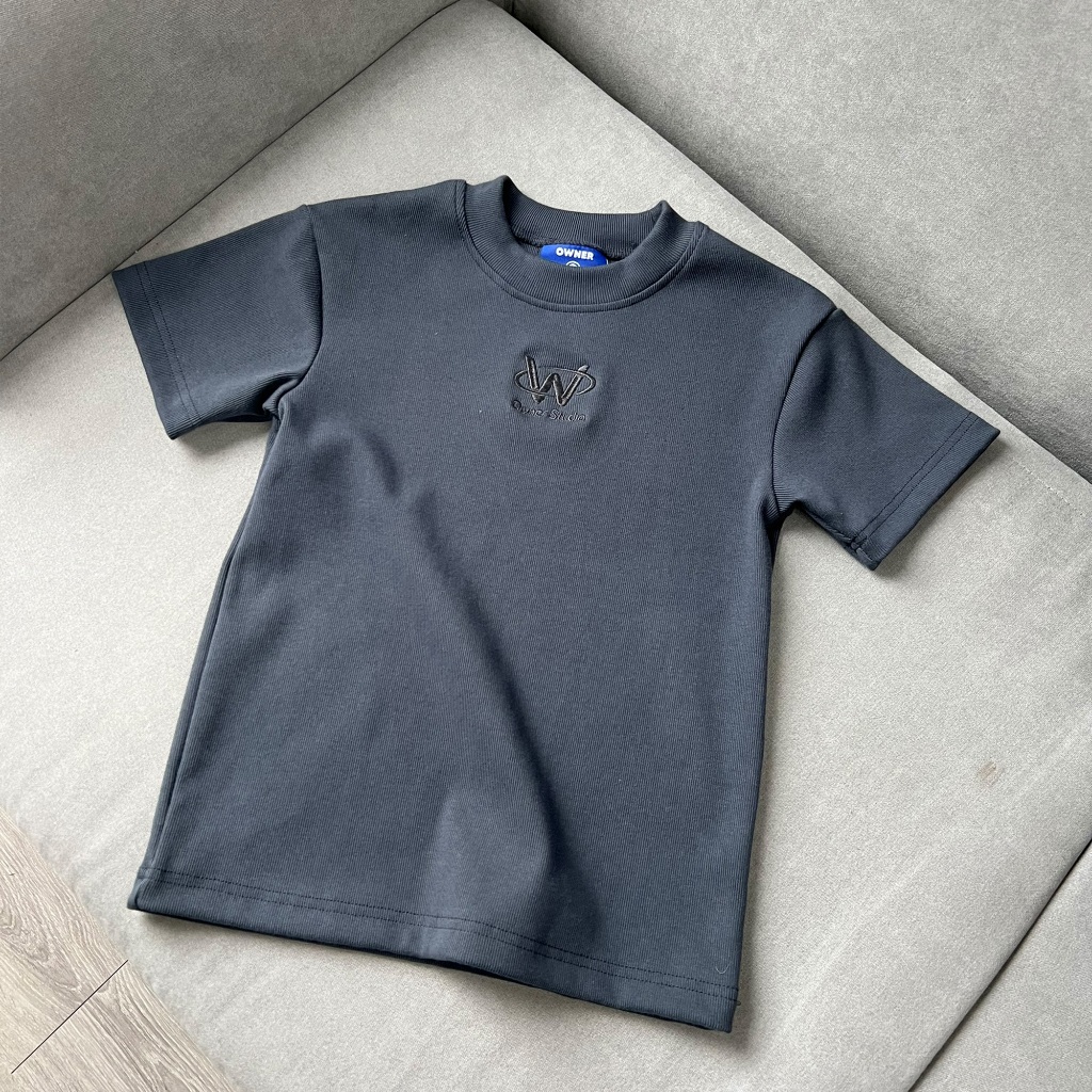 Áo Thun Nữ Local Brand BASIC THÊU LOGO Baby Tee Owner Ôm Body