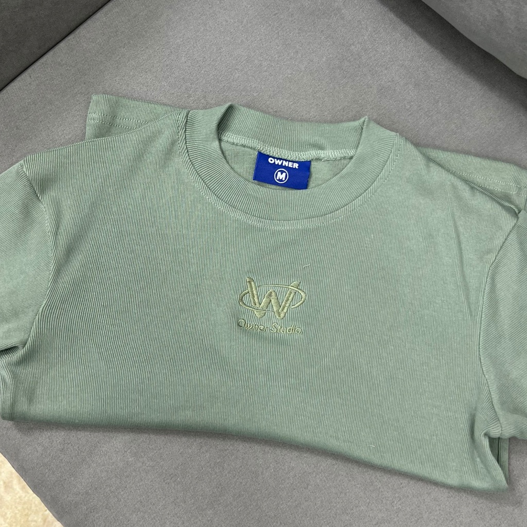 Áo Thun Nữ Local Brand BASIC THÊU LOGO Baby Tee Owner Ôm Body
