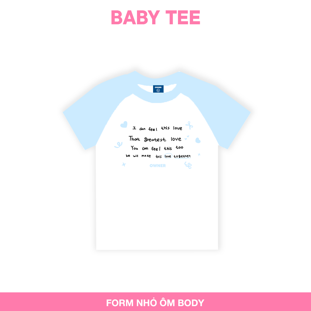 Áo Thun Nữ Local Brand RAGLAN STICKER BABY Tee Owner Ôm Body