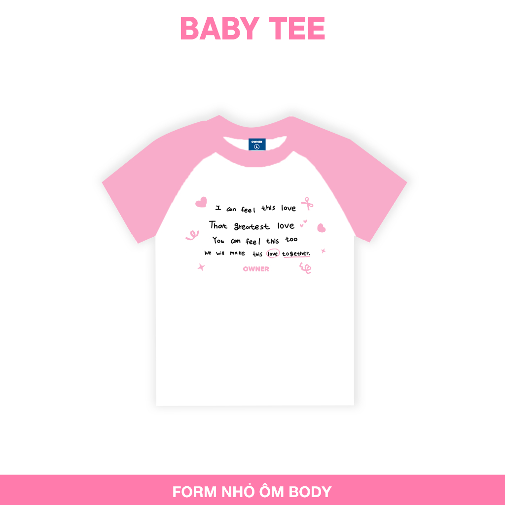 Áo Thun Nữ Local Brand RAGLAN STICKER BABY Tee Owner Ôm Body