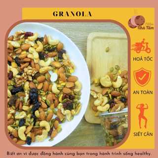 Granola siêu hạt - ngũ cốc ăn kiêng giảm cân 3% yến mạch vị mật ong