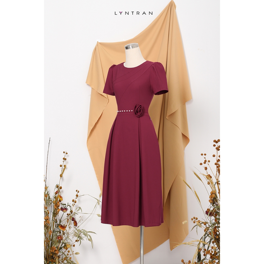 Váy xòe LYN TRAN DX-2838N Chất Biên Mềm Mịn Trơn Sóng